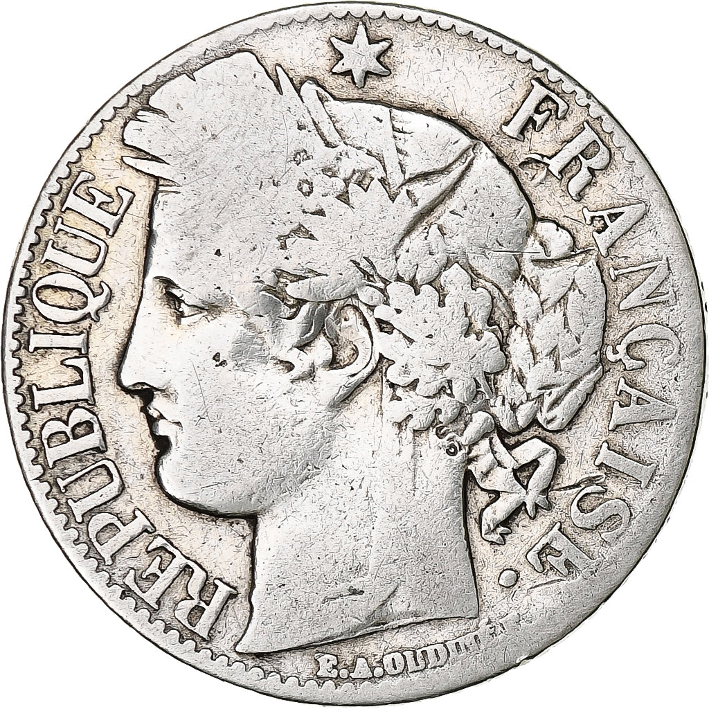 France, Cérès, Franc, 1888, Paris, F(12-15), Silver, KM:822.1