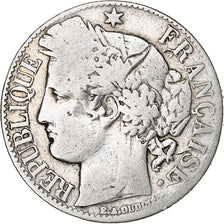France, Cérès, Franc, 1888, Paris, F(12-15), Silver, KM:822.1