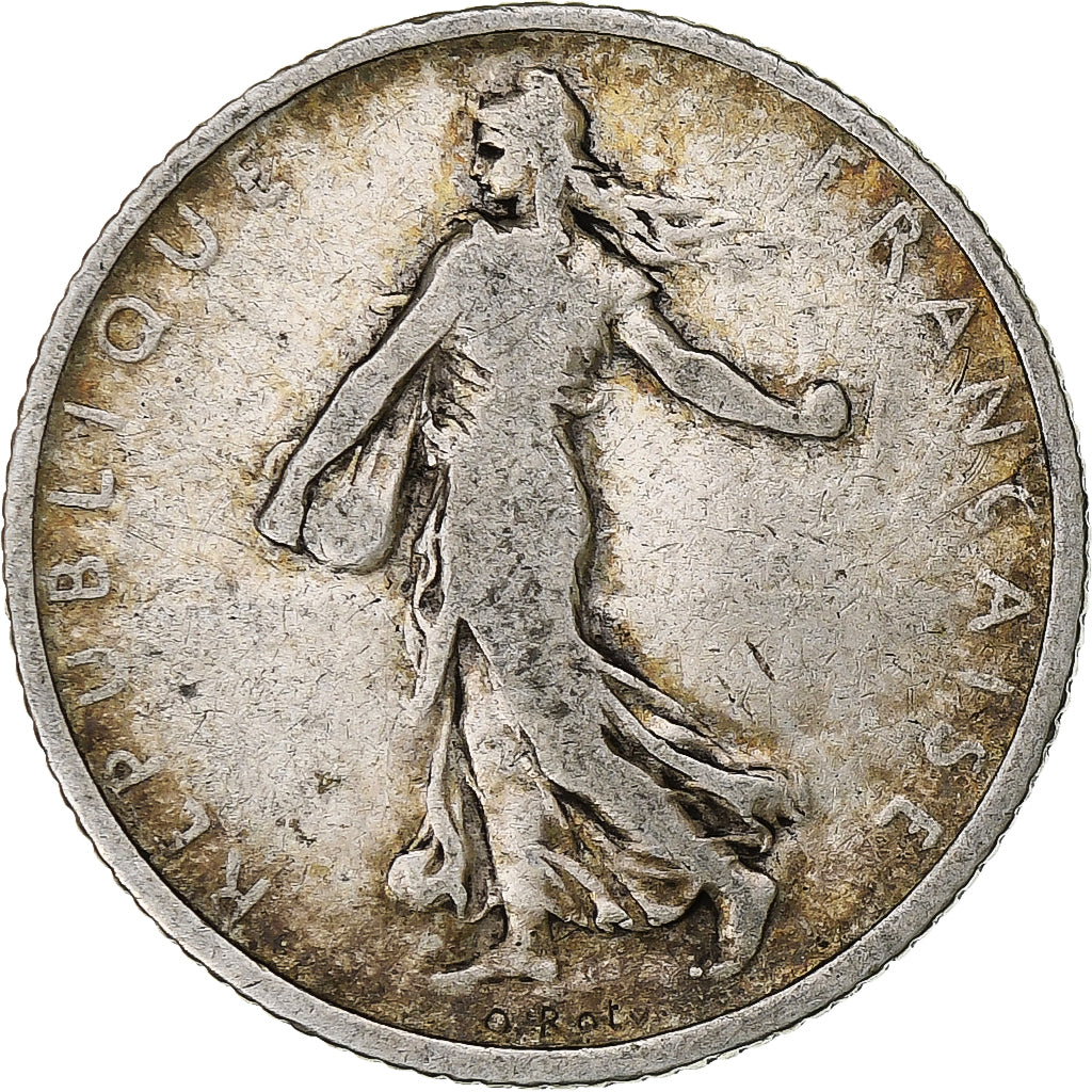 Moneta, Francia, Semeuse, Franc, 1904, Paris, MB, Argento, KM:844.1