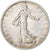 Moneda, Francia, Semeuse, Franc, 1905, Paris, BC+, Plata, KM:844.1, Gadoury:467