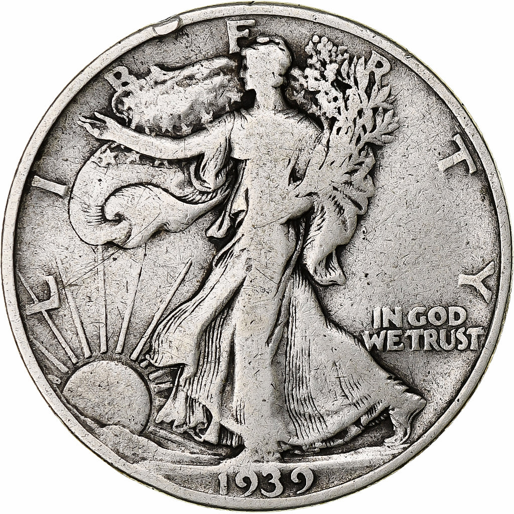 États-Unis, Walking Liberty Half Dollar, 1939, Philadelphia, TB, KM:142