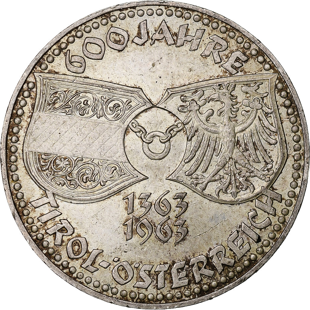 Austria, 50 Schilling, Tirol - Österreich, 1963, Vienna, Silver, EF(40-45)