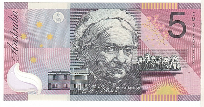 Banknote, Australia, 5 Dollars, 2001, KM:56, UNC(65-70)