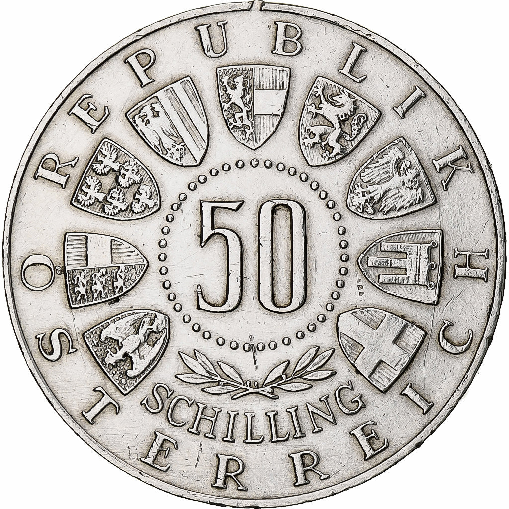 Austria, 50 Schilling, 1963, Vienne, AU(55-58), Silver, KM:2894