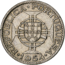 Mozambique, 10 Escudos, 1954, Silver, EF(40-45), KM:79
