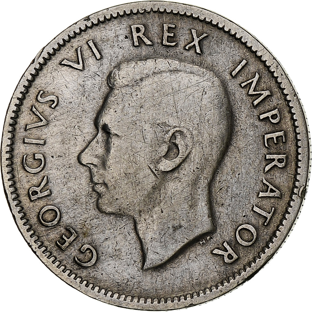 SOUTH AFRICA, Shilling, 1943, KM #28, EF(40-45), Silver, 23.6, 5.65
