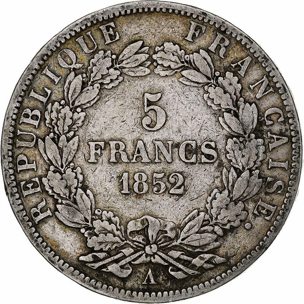 Moneta, Francja, Napoléon III, 5 Francs, 1852, Paris, VF(30-35), Srebro