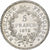 Moeda, França, Hercule, 5 Francs, 1873, Paris, MS(60-62), Prata, KM:820.1