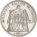 Coin, France, Hercule, 5 Francs, 1876, Paris, MS(60-62), Silver, KM:820.1
