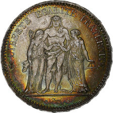 France, 5 Francs, Hercule, 1876, Paris, Silver, AU(55-58), Gadoury:745a