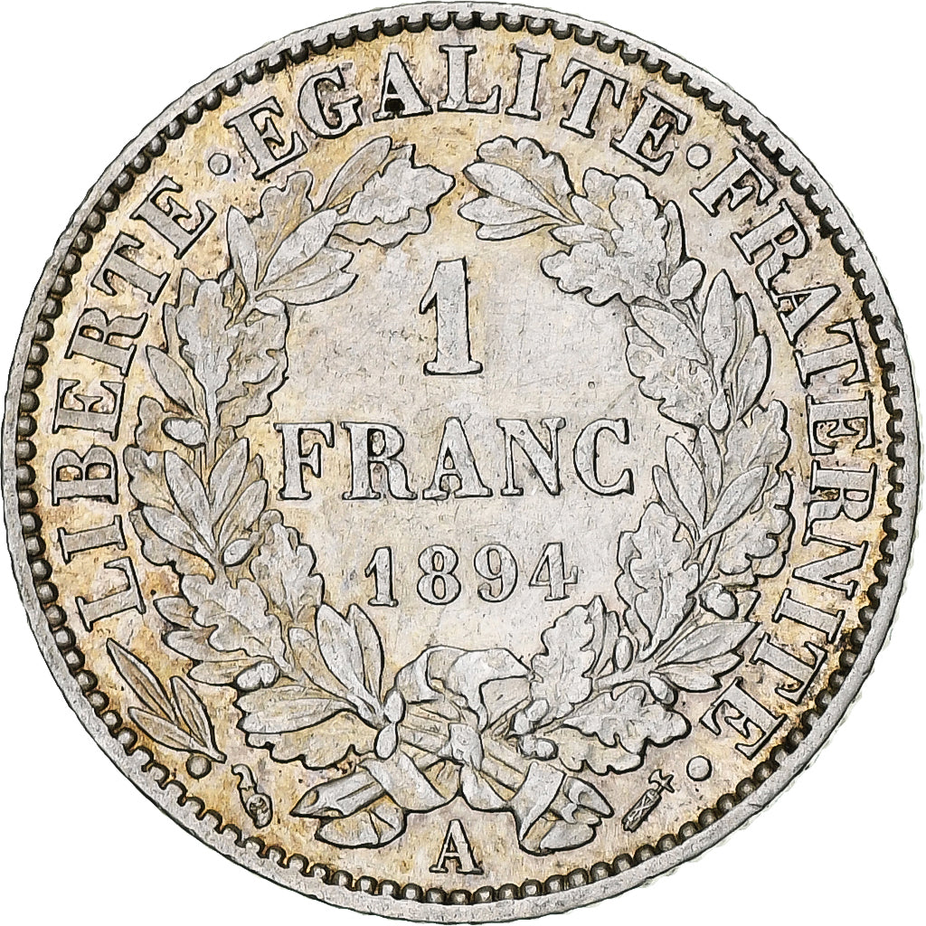 Moneta, Francia, Cérès, Franc, 1894, Paris, SPL-, Argento, KM:822.1