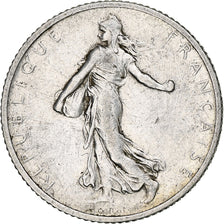 Coin, France, Semeuse, Franc, 1907, Paris, VF(30-35), Silver, KM:844.1
