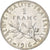 Moeda, França, Semeuse, Franc, 1916, Paris, 1 Franc, AU(50-53), Prata