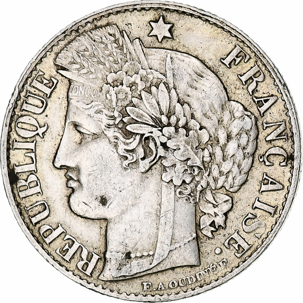 France, 50 Centimes, Cérès, 1882, Paris, Silver, VF(30-35), Gadoury:419a
