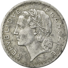 Munten, Frankrijk, Lavrillier, 5 Francs, 1952, FR, Aluminium, Gadoury:766a