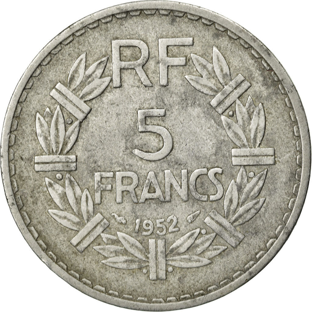 Munten, Frankrijk, Lavrillier, 5 Francs, 1952, FR, Aluminium, Gadoury:766a