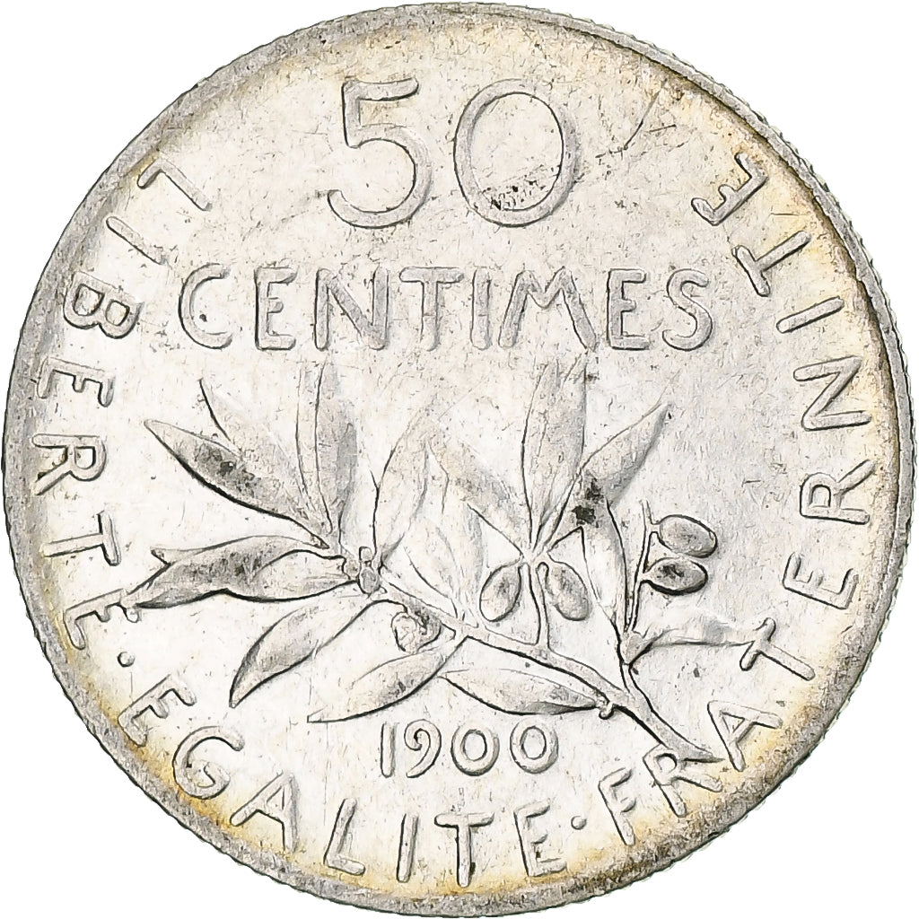 Monnaie, France, Semeuse, 50 Centimes, 1900, Paris, TTB, Argent, Gadoury:420