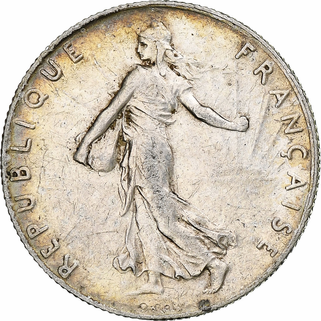 France, Semeuse, 50 Centimes, 1913, Paris, EF(40-45), Silver, KM:854,Gadoury 420