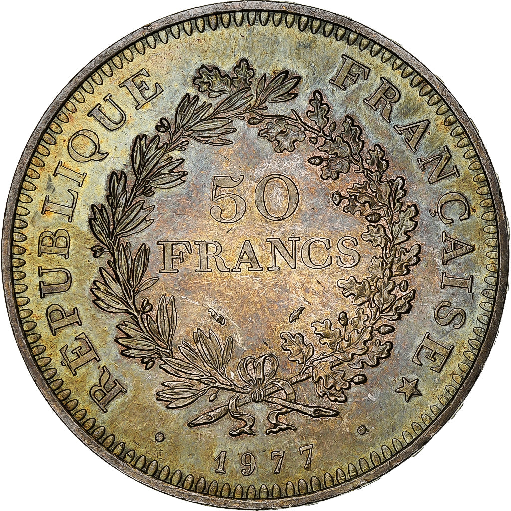 Monnaie, France, Hercule, 50 Francs, 1977, Paris, SUP+, Argent, Gadoury:882