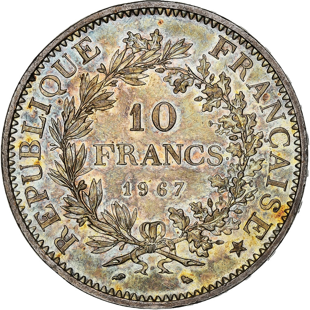 Monnaie, France, Hercule, 10 Francs, 1967, Paris, Avec accent, SUP+, Argent