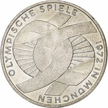 Coin, GERMANY - FEDERAL REPUBLIC, 10 Mark, 1972, Karlsruhe, AU(50-53), Silver