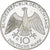 Federale Duitse Republiek, 10 Mark, 1972, Karlsruhe, Zilver, PR+, KM:131