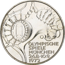 Coin, GERMANY - FEDERAL REPUBLIC, 10 Mark, 1972, Munich, BE, MS(63), Silver