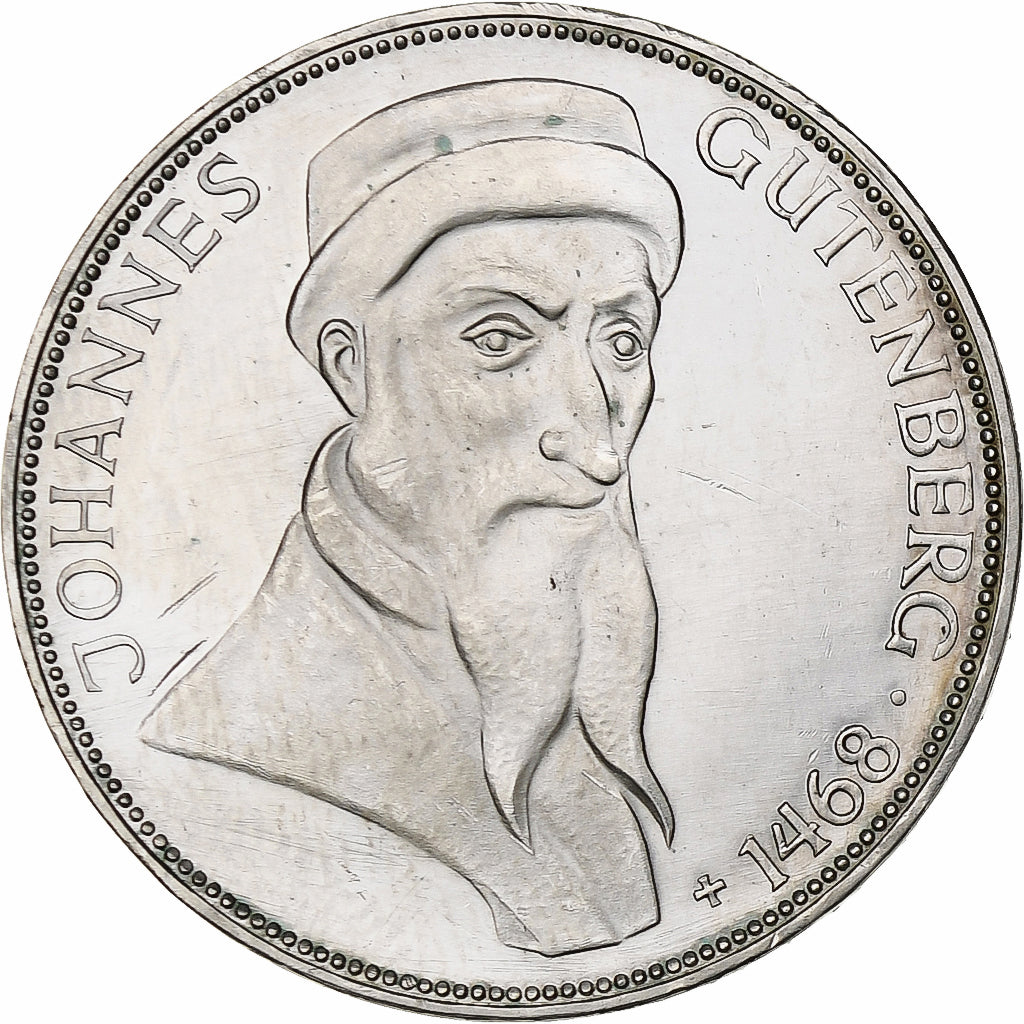 GERMANY - FEDERAL REPUBLIC, 5 Mark, 1968, Karlsruhe, AU(55-58), KM:122