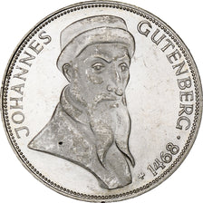 GERMANY - FEDERAL REPUBLIC, 5 Mark, 1968, Karlsruhe, Silver, MS(60-62), KM:122