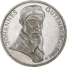 GERMANY - FEDERAL REPUBLIC, 5 Mark, 1968, Karlsruhe, Silver, MS(60-62), KM:122