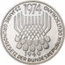 GERMANY - FEDERAL REPUBLIC, 5 Mark, 1974, Stuttgart, Silver, MS(63), KM:138