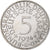 République fédérale allemande, 5 Mark, 1974, Karlsruhe, Argent, SUP, KM:112.1