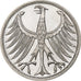 République fédérale allemande, 5 Mark, 1966, Karlsruhe, Argent, SUP+