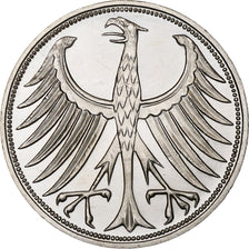 GERMANY - FEDERAL REPUBLIC, 5 Mark, 1974, Stuttgart, Silver, MS(60-62), KM:112.1
