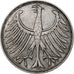 GERMANY - FEDERAL REPUBLIC, 5 Mark, 1957, Munich, Silver, EF(40-45), KM:112.1