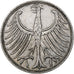GERMANY - FEDERAL REPUBLIC, 5 Mark, 1959, Karlsruhe, Silver, EF(40-45), KM:112.1