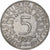 GERMANY - FEDERAL REPUBLIC, 5 Mark, 1959, Karlsruhe, Silver, EF(40-45), KM:112.1