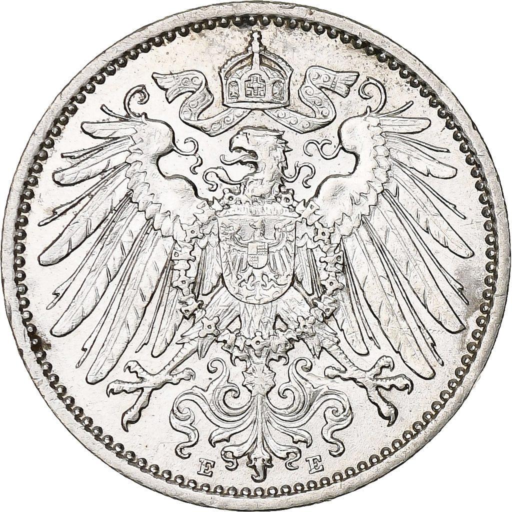 Coin, GERMANY - EMPIRE, Wilhelm II, Mark, 1911, Muldenhütten, AU(55-58)