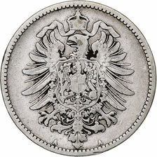 GERMANY - EMPIRE, Wilhelm I, Mark, 1875, Berlin, Silver, VF(30-35), KM:7