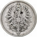 GERMANY - EMPIRE, Wilhelm I, Mark, 1875, Berlin, Silver, VF(30-35), KM:7
