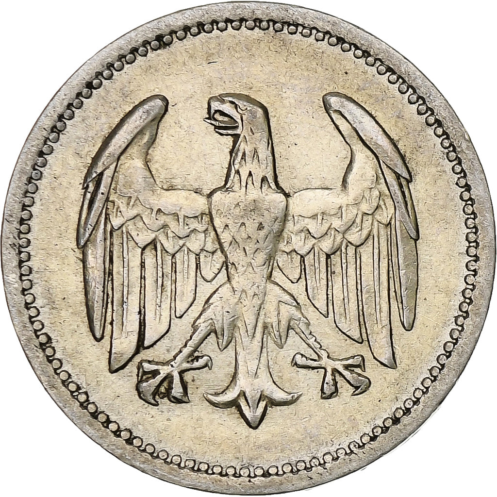 GERMANY, WEIMAR REPUBLIC, Mark, 1924, Berlin, VF(30-35), Silver, KM:42