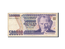 Turkey, 500,000 Lira, 1998, KM #212, VF(20-25), A46135996