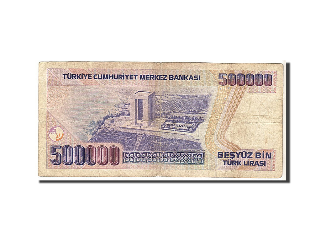 Turkey, 500,000 Lira, 1998, KM #212, VF(20-25), A46135996