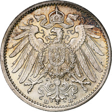 GERMANY - EMPIRE, Wilhelm II, Mark, 1915, Munich, Silver, MS(60-62), KM:14