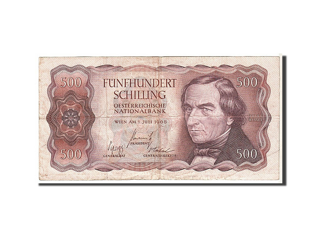 Austria, 500 Schilling, 1965, KM #139a, VF(20-25), A502493J