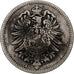 GERMANY - EMPIRE, Wilhelm I, Mark, 1873, Berlin, VF(30-35), Silver, KM:7