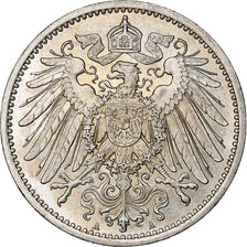 GERMANY - EMPIRE, Wilhelm II, Mark, 1914, Berlin, Silver, MS(60-62), KM:14