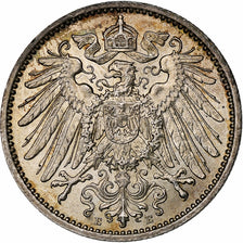 GERMANY - EMPIRE, Wilhelm II, Mark, 1914, Muldenhütten, Silver, MS(60-62)