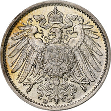 GERMANY - EMPIRE, Wilhelm II, Mark, 1914, Munich, Silver, MS(60-62), KM:14