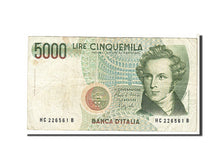 Italy, 5000 Lire, 1985, KM #111b, VF(20-25)
